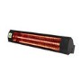 electriQ Wall Mounted Electric Patio Heater - 2kW in Black