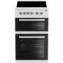 Beko 50cm Double Oven Electric Cooker - White