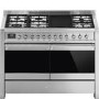 Refurbished Smeg Opera 120cm Dual Fuel Range Cooker with Electric Griddle Stainless Steel
