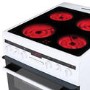 Amica 50cm Double Oven Electric Cooker - White