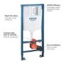Wall Hung Smart Bidet Japanese Toilet & Grohe Frame Cistern and Chrome Flush Plate - Purificare