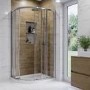1200 x 800mm Left Hand Offset Quadrant Shower Enclosure Suite with Toilet & Basin - Carina