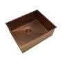 Single Bowl Copper Stainless Steel Undermount Kitchen Sink & Copper Kitchen Mixer Tap - Enza Tamara