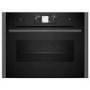Neff N90 Steam Function Electric Compact Oven - Black