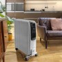 electriQ 2500W Smart Oil Filled Radiator with Thermostat and Weekly Timer - White