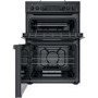 Refurbished Hotpoint Amelia HDM67G0CMB 60cm Double Oven Gas Cooker Black
