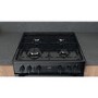 Refurbished Hotpoint Amelia HDM67G0CMB 60cm Double Oven Gas Cooker Black