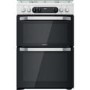 Hotpoint 60cm Dual Fuel Cooker - White