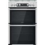 Hotpoint 60cm Dual Fuel Cooker - Stainless Steel