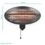 Tristar Wall Mounted Electric Patio Heater - 2kW with 3 Heat Settings