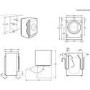 AEG 7000 series 7kg wash 4kg dry 1600rpm Integrated Washer Dryer - White