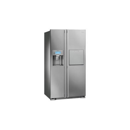 freezer fridge smeg ice water sta american cucina homebar brushed dispenser side save appliancesdirect