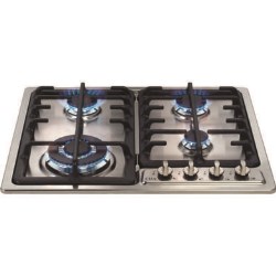 CDA HCG622SS 60cm Four Burner Gas Hob with FSD in Stainless steel