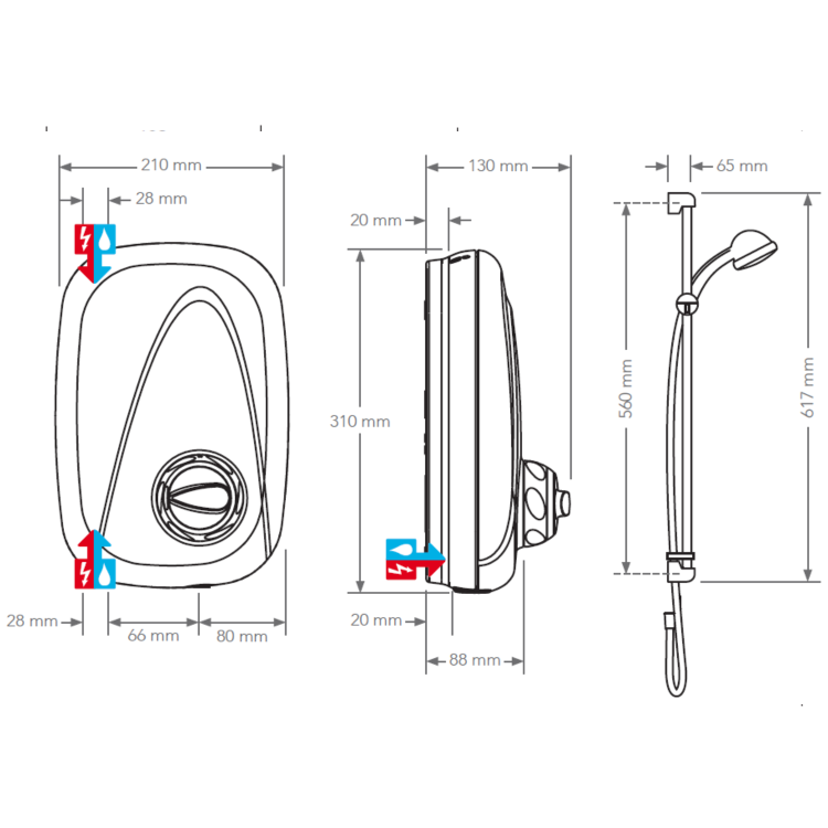 Mira Vigour Thermostatic Power Shower