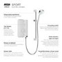 Mira Sport Manual 9.0 kW Electric Shower