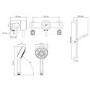 Mira Element Exposed Thermostatic Mixer Shower