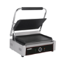 Hamoki PG-MB Single Large Bistro Contact Grill Smooth Flat Top and Bottom Plates. 13 amp Plug In Panini Grill