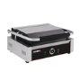 Hamoki PG-MB Single Large Bistro Contact Grill Smooth Flat Top and Bottom Plates. 13 amp Plug In Panini Grill