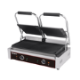 Hamoki PG-25A Twin Contact Grill Ribbed Top and Bottom Plates. 2 x 13 amp Plug In Panini Grill