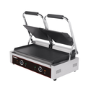 Hamoki PG-25F Twin Contact Grill. Flat Top and Bottom Plates. 2 x 13 amp Plug In Panini Grill