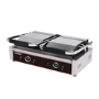 Hamoki PG-25F Twin Contact Grill. Flat Top and Bottom Plates. 2 x 13 amp Plug In Panini Grill