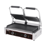 Hamoki PG-25C Twin Contact Grill Ribbed Top And Flat Bottom Plates 2 x 13amp Plug In Panini Grill