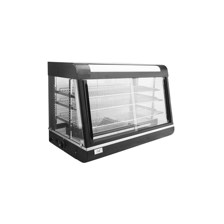 Hamoki FM36 Heated Food Display Cabinet - Front & Rear Door Warmer 3 Shelves 150ltr Capacity 13 amp