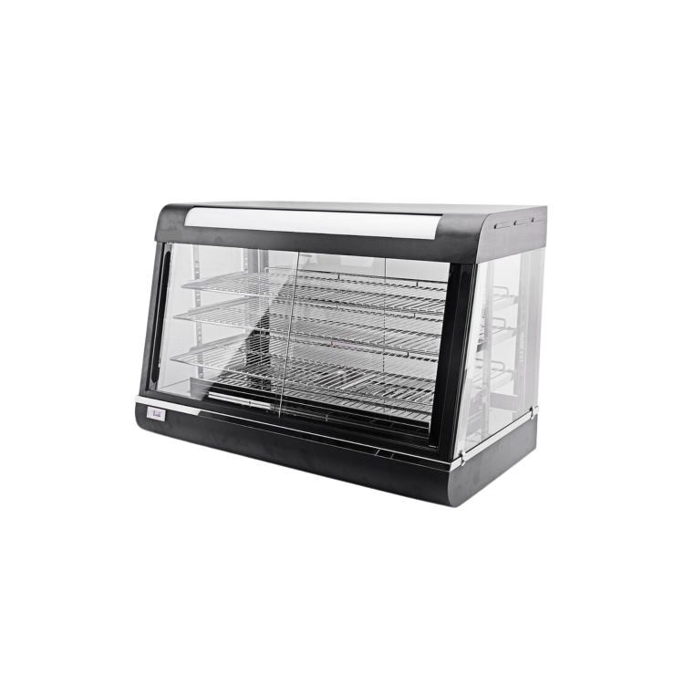 Hamoki FM36 Heated Food Display Cabinet - Front & Rear Door Warmer 3 Shelves 150ltr Capacity 13 amp