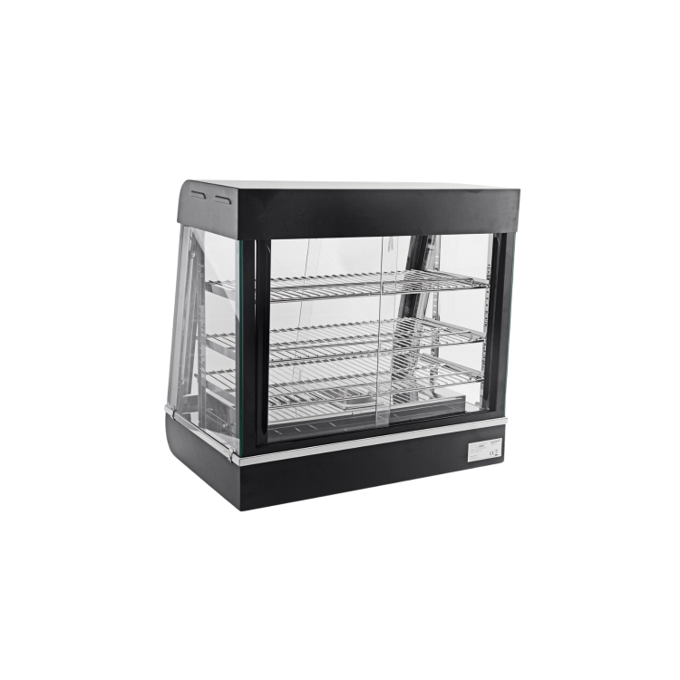 Hamoki FM26 Heated Food Display Cabinet - Front & Rear Door Warmer 3 Shelves 110ltr Capacity 13 amp