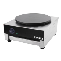 Hamoki CM-1 Single Crepe Maker 400mm Cast Iron Cooking Plate 13 amp Electric