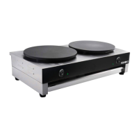 Hamoki CM-2 Twin Crepe Maker 2 x 400mm Diameter Cast Iron Plates 2 x 13 amp Plugs