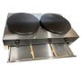 Hamoki CM-2 Twin Crepe Maker 2 x 400mm Diameter Cast Iron Plates 2 x 13 amp Plugs