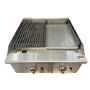 Hamoki ECB-24SX Premium Gas Countertop 2 Burner Charbroiler Dual Controls 60000 btu