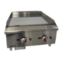 Hamoki EGG-24SX Heavy Duty Gas Countertop Griddle Twin Burners 60000 btu