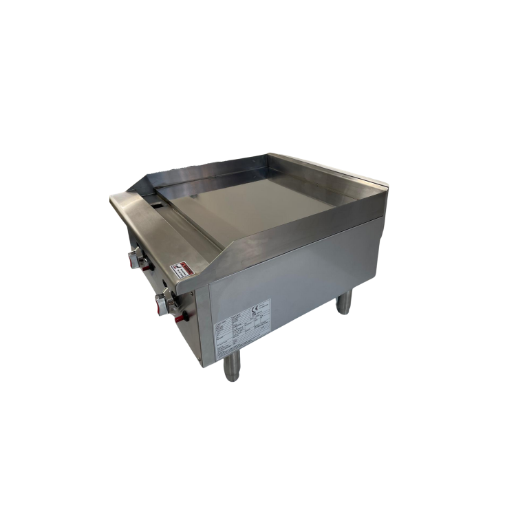 Hamoki EGG-24SX Heavy Duty Gas Countertop Griddle Twin Burners 60000 btu