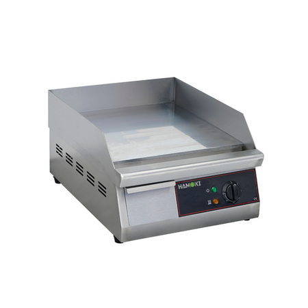 Hamoki GR-400 Flat Electric Griddle - 400mm Wide Heavy Duty 13 amp 3kW