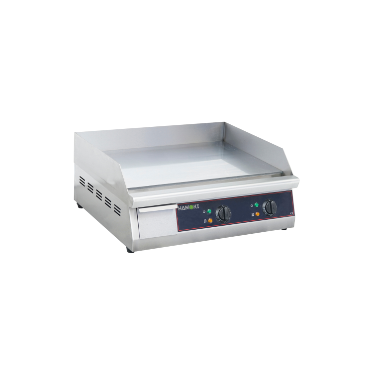 Hamoki GR-610 Flat Heavy Duty Dual Zone Electric Griddle Flat Top - 610mm Wide  2 x 3kW 13amp