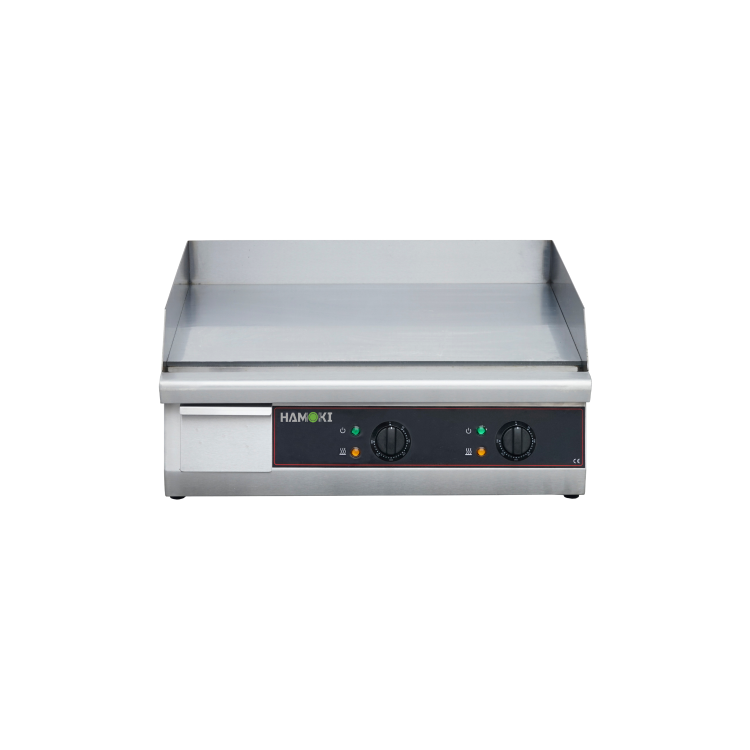 Hamoki GR-610 Flat Heavy Duty Dual Zone Electric Griddle Flat Top - 610mm Wide  2 x 3kW 13amp