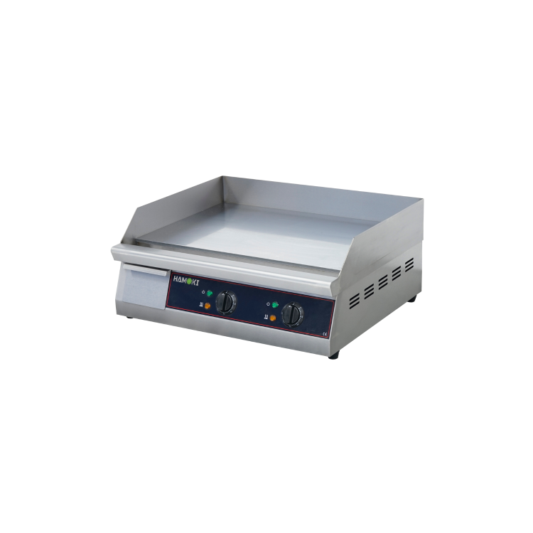 Hamoki GR-610 Flat Heavy Duty Dual Zone Electric Griddle Flat Top - 610mm Wide  2 x 3kW 13amp