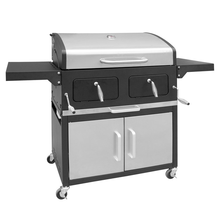 Landmann Grand XXL Broiler - Charcoal BBQ Grill - Silver