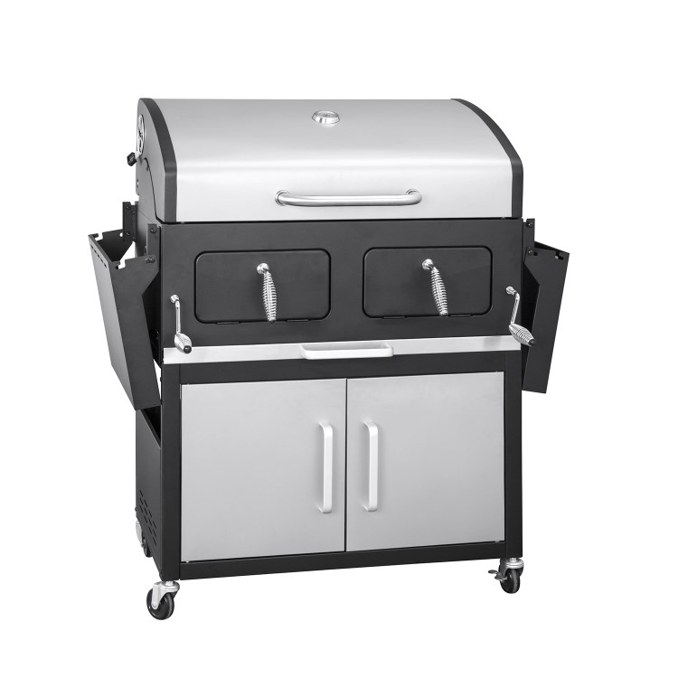 Landmann Grand XXL Broiler - Charcoal BBQ Grill - Silver