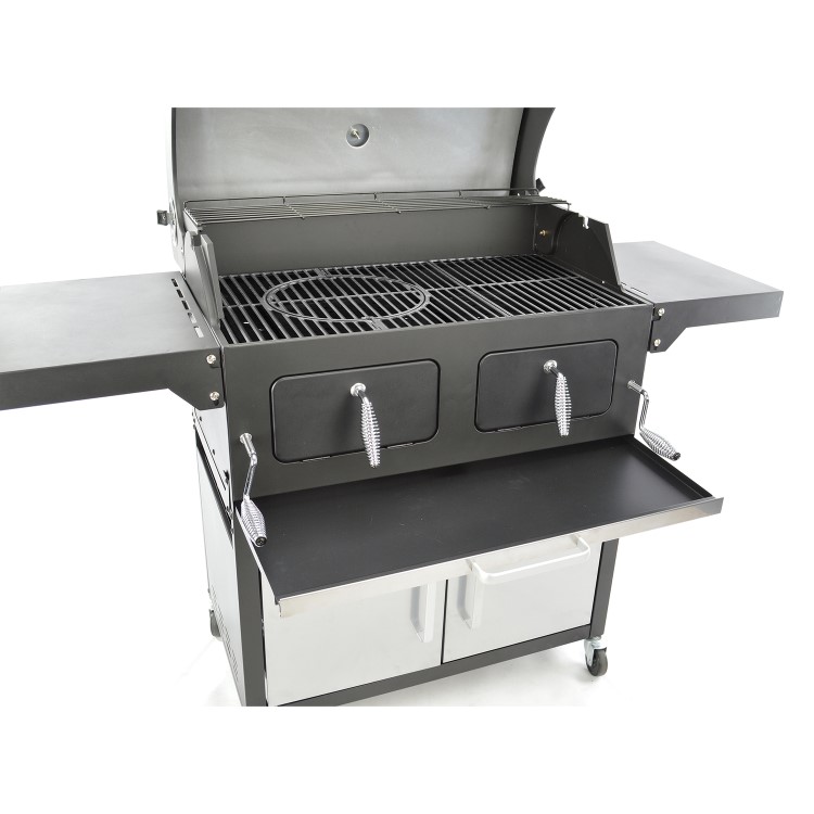 Landmann Grand XXL Broiler - Charcoal BBQ Grill - Silver