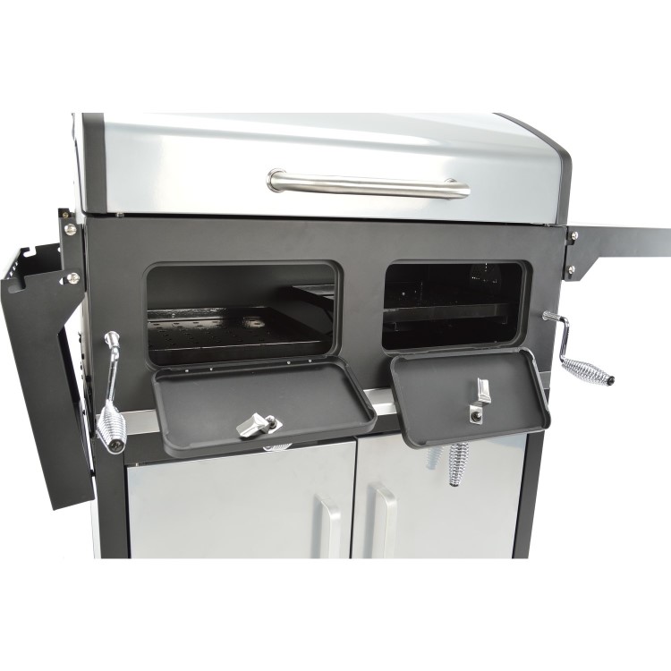 Landmann Grand XXL Broiler - Charcoal BBQ Grill - Silver