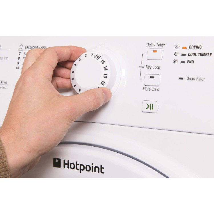 Hotpoint TVFS73BGP 7kg Freestanding Vented Tumble Dryer Polar White