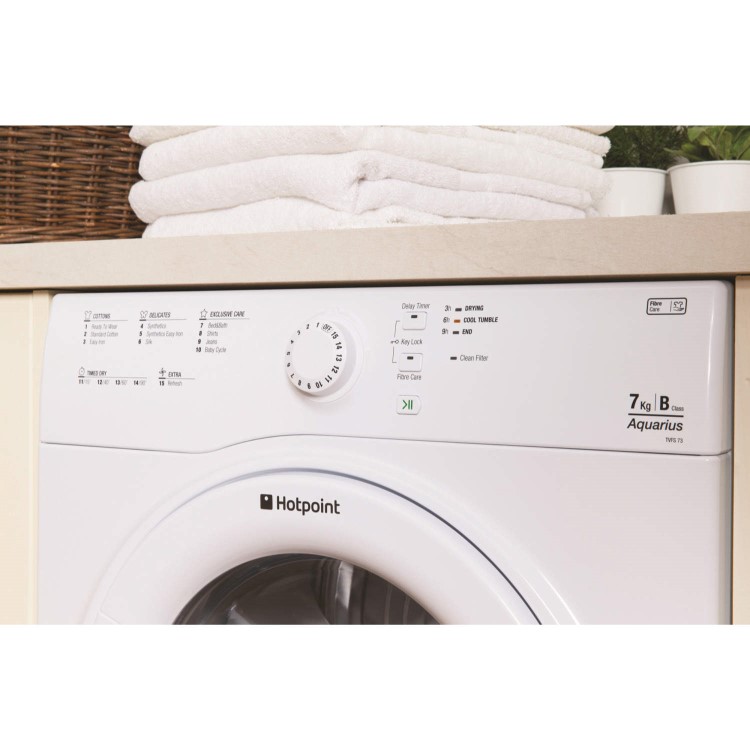 Hotpoint TVFS73BGP 7kg Freestanding Vented Tumble Dryer Polar White