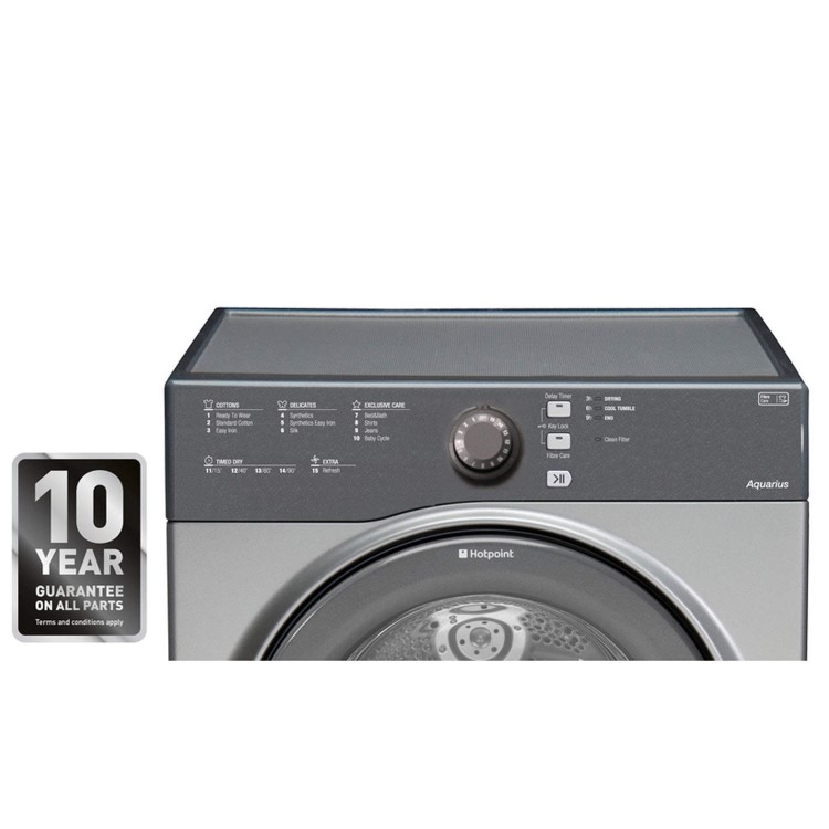 Hotpoint TVFS73BGG 7kg Freestanding Vented Tumble Dryer Graphite