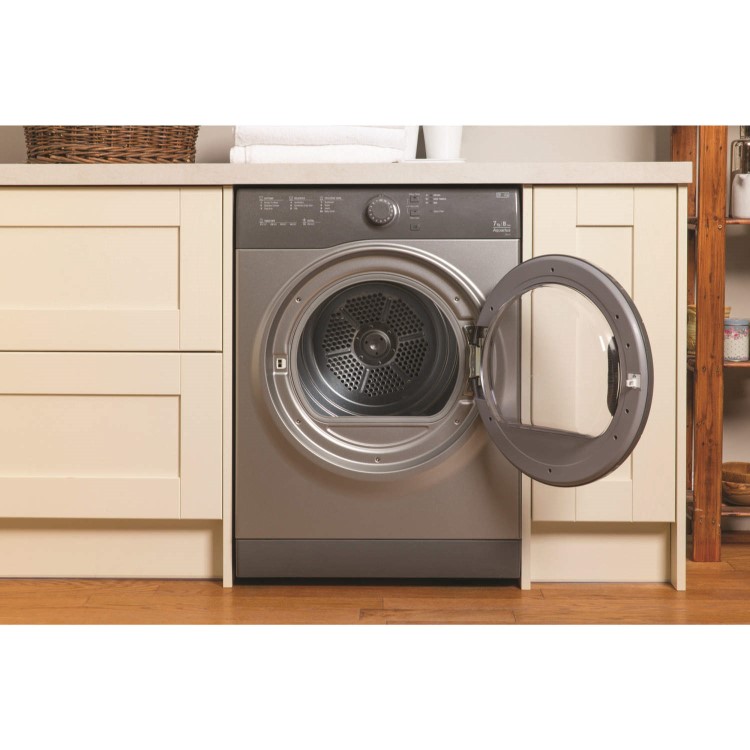 Hotpoint TVFS73BGG 7kg Freestanding Vented Tumble Dryer Graphite