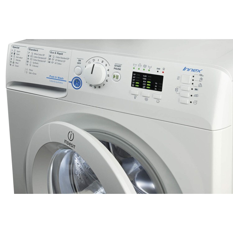 Indesit XWA81482XW Innex 8kg 1400rpm Freestanding Washing Machine White