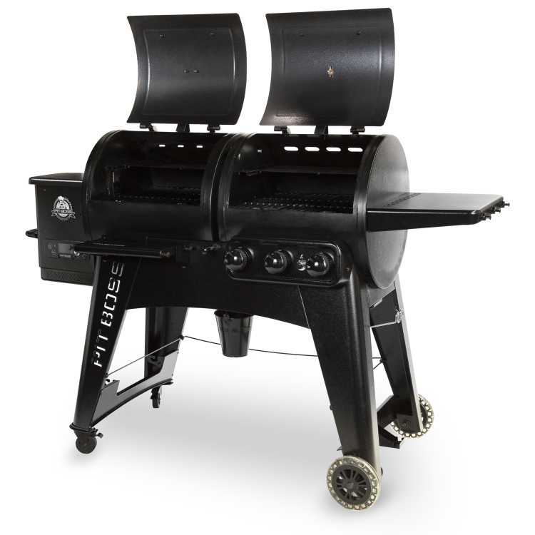 Pit Boss Navigator 1230 Pellet Smoker and 3 Burner Gas Combo BBQ Grill PB1230CN