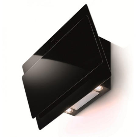 Faber Cocktail 80cm Chimney Cooker Hood Black Glass